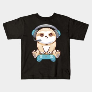 Gaming Sloth Kids T-Shirt